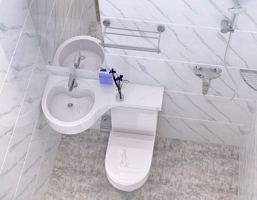 Modulares integriertes Badezimmer für Pflegeheime