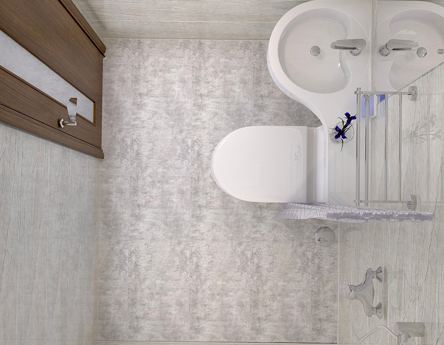 Modulares integriertes Badezimmer für Pflegeheime