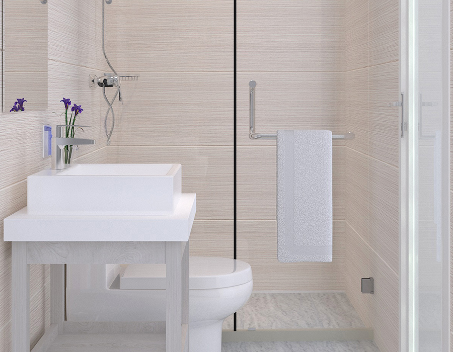 Modulares Badezimmer mit Vollpaneelkonstruktion für schnelle Installation