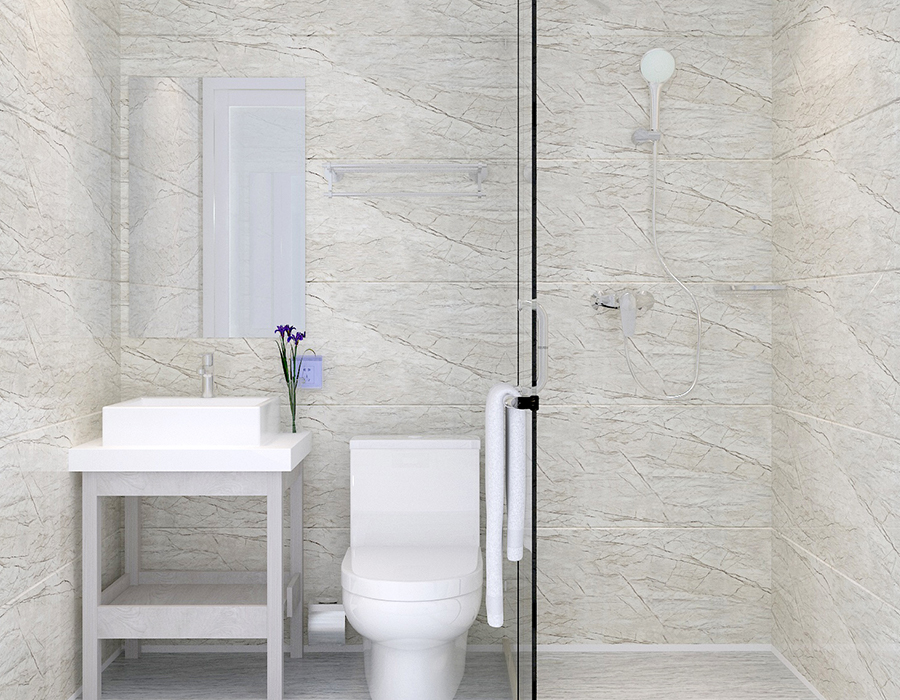 Modulares Badezimmer mit Vollpaneelkonstruktion für schnelle Installation