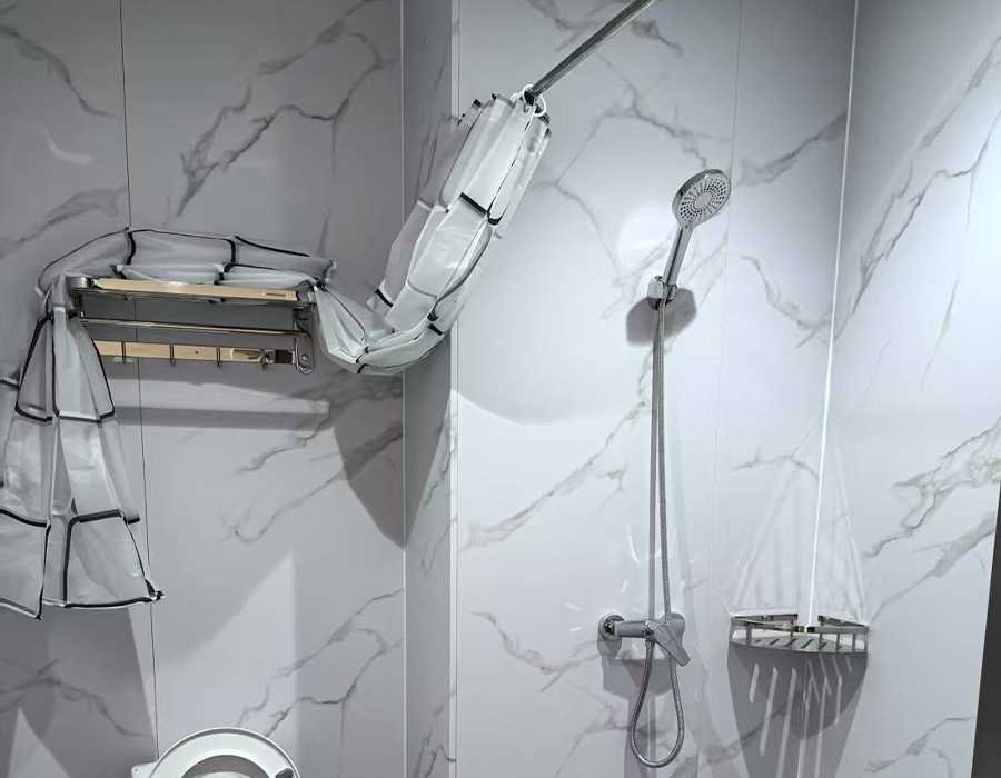 Vertikales vorgefertigtes integriertes Badezimmer mit PEC-Wandbrett